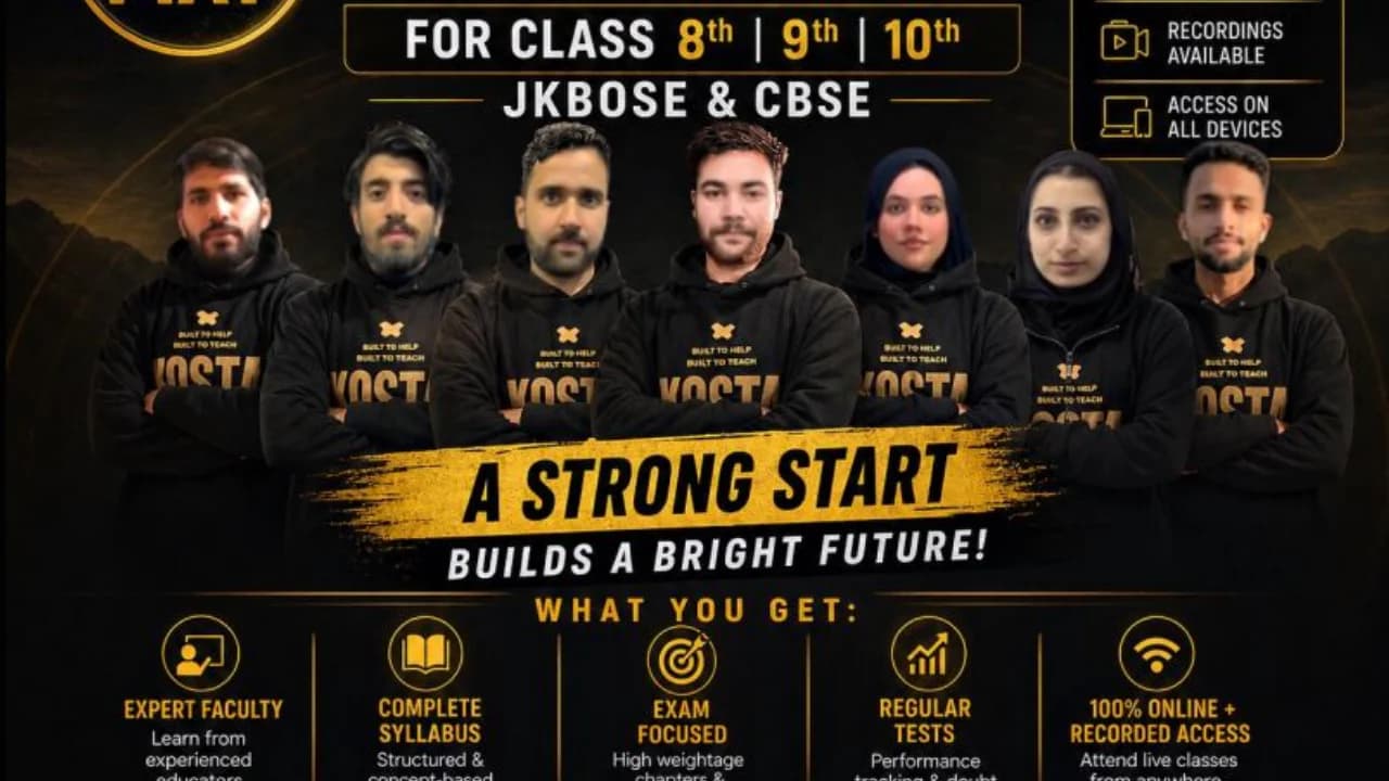 Koshur Scientist academic excellence program for Classes 8, 9, and 10